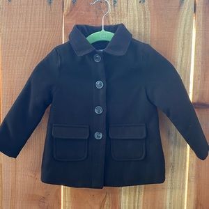 Old navy toddler girl black pea coat